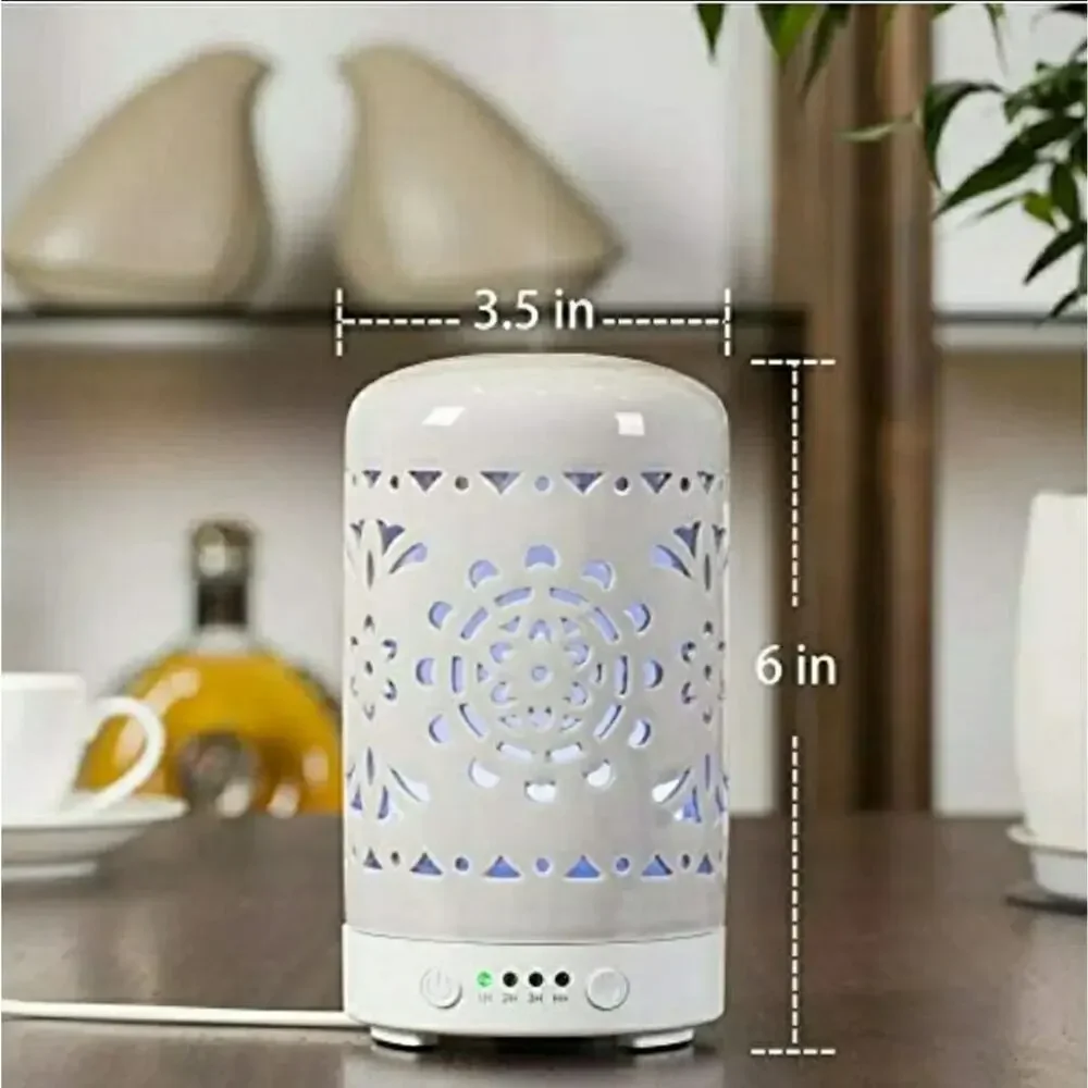 Aromatherapy Essential Oil Diffuser Auto Color Changing 7 Led Mood Lights BNIB